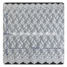 중국 예리하게 된 꽃 Chantilly는 레이스, BV/그것의 신부 복장 150 x 300 cm를 부채 모양으로 만들었습니다 협력 업체