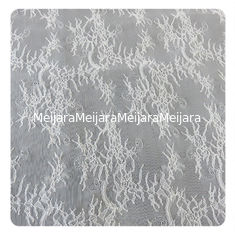 중국 결혼 예복 Chantilly 레이스 150x300cm/PC, 부채 모양으로 만들어지는 예리하게 되는 상아빛 꽃 직물 협력 업체