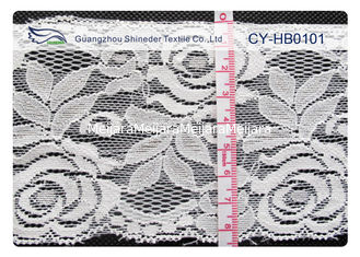 중국 새로운 디자인 면 나일론 레이스, 나일론 + 면 10cm 폭 CY-HB0101 협력 업체