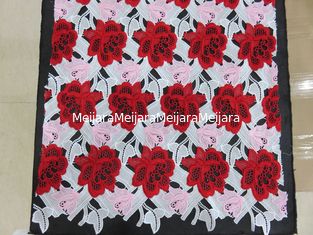 중국 크로셰 뜨개질 레이스 직물/Dressmaking 직물이 무거운 3 색깔에 의하여 수를 놓았습니다 협력 업체