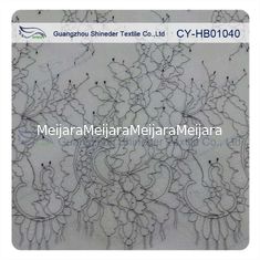 중국 Chantilly 얇은 연약한 매력적인 꽃 신부 레이스, 나일론 가리비 결혼 예복 레이스 협력 업체