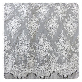 150CM 결혼 예복 꽃 레이스 직물 Chantilly OEM 직물 꽃 직물 협력 업체
