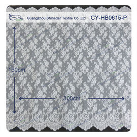 예리하게 된 꽃 Chantilly는 레이스, BV/그것의 신부 복장 150 x 300 cm를 부채 모양으로 만들었습니다 협력 업체