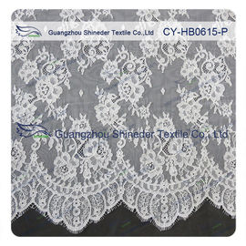 예리하게 된 꽃 Chantilly는 레이스, BV/그것의 신부 복장 150 x 300 cm를 부채 모양으로 만들었습니다 협력 업체