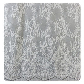 결혼 예복 Chantilly 레이스 150x300cm/PC, 부채 모양으로 만들어지는 예리하게 되는 상아빛 꽃 직물 협력 업체